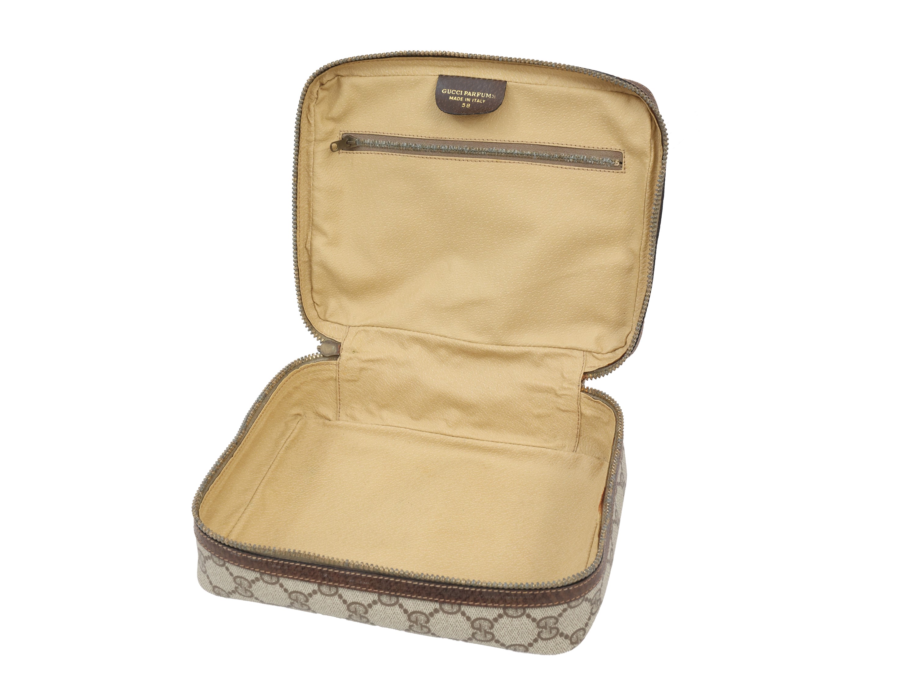 Gucci - Necessaire in Tessuto Gg Marrone