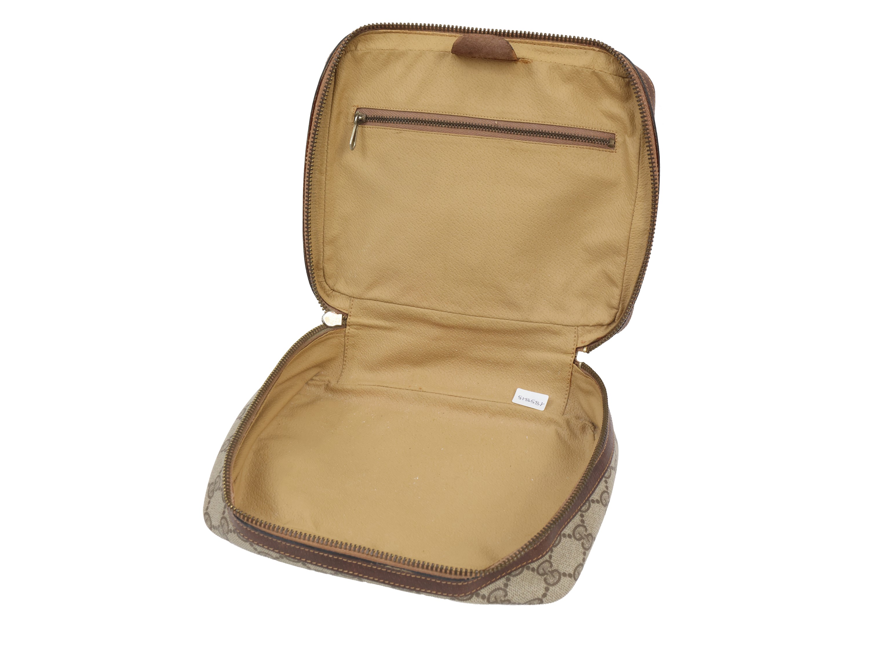 Gucci - Necessaire in tessuto GG marrone