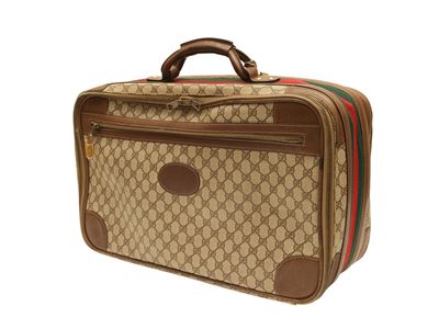 Gucci - Valigia Morbida in Tessuto Gg Marrone