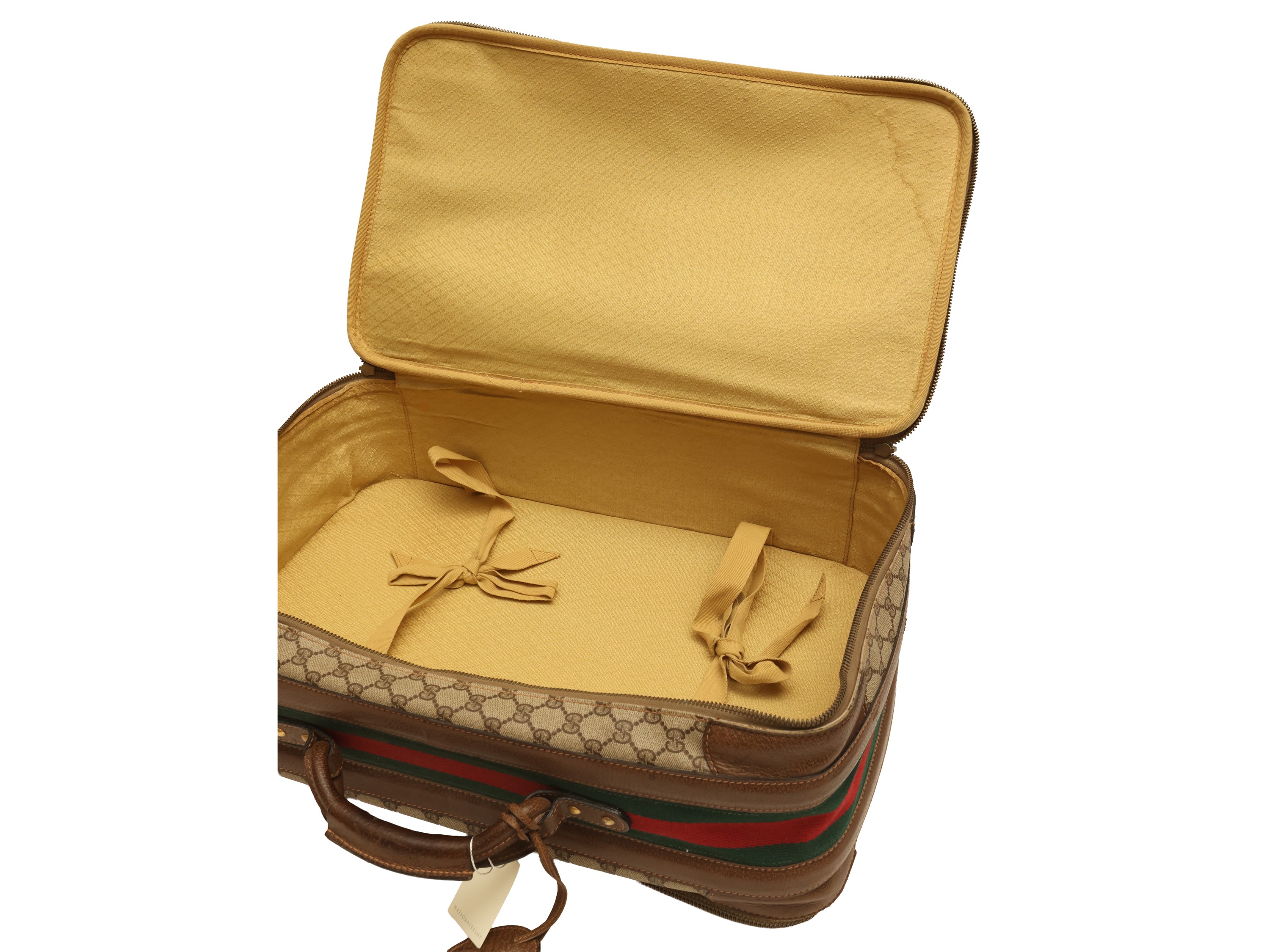 Gucci - Valigia Morbida in Tessuto Gg Marrone