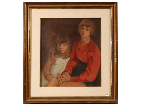Gianfranco Antoni : Bebe e Ferruccio  - Asta Arte Moderna e Contemporanea - Maison Bibelot - Casa d'Aste Firenze - Milano