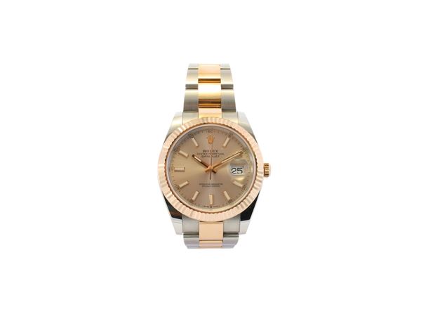 Rolex Date Just 41, Ref. 126331 in acciaio e oro rosa