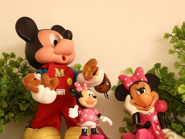 Topolino e Minnie  - Asta Stravaganze fiorentine: tra fiaba e collezionismo - Maison Bibelot - Casa d'Aste Firenze - Milano