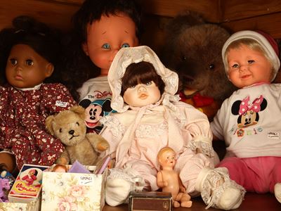 Oggetti decorativi, Bambole e peluche, assortimento variabile di dimensioni
