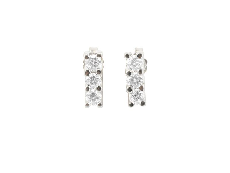 Orecchini in oro bianco e diamanti