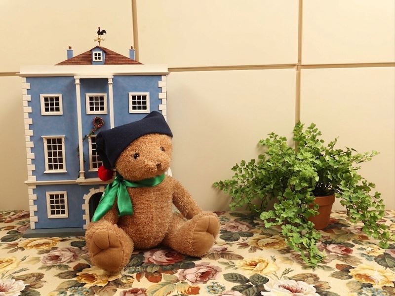Grande orsacchiotto in peluche, altezza cm 64