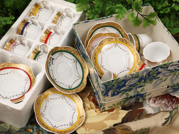 Tazzine in porcellana in miniatura da collezione