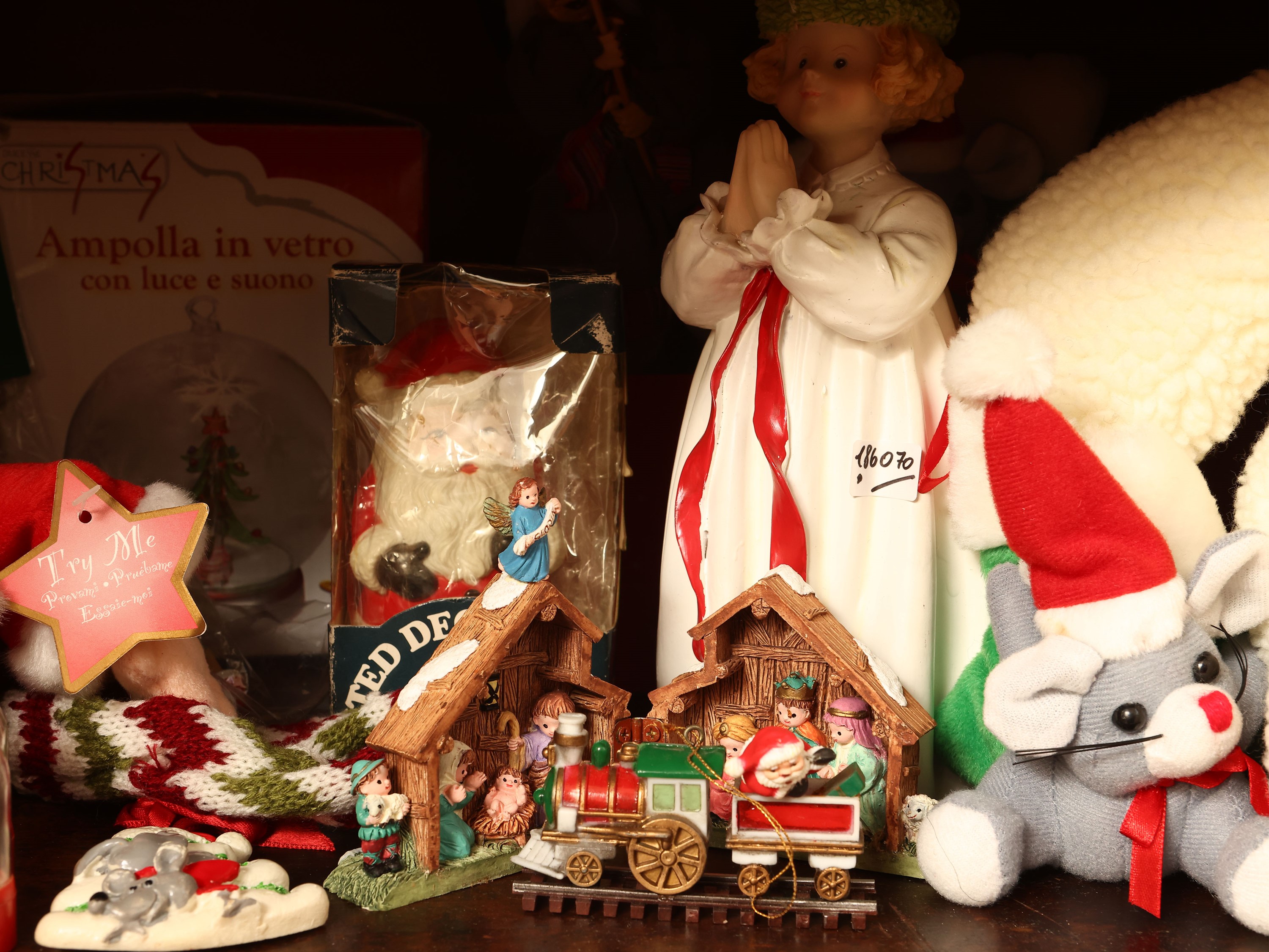 Collezione di Accessori Natalizi, Ninnoli e Peluches
