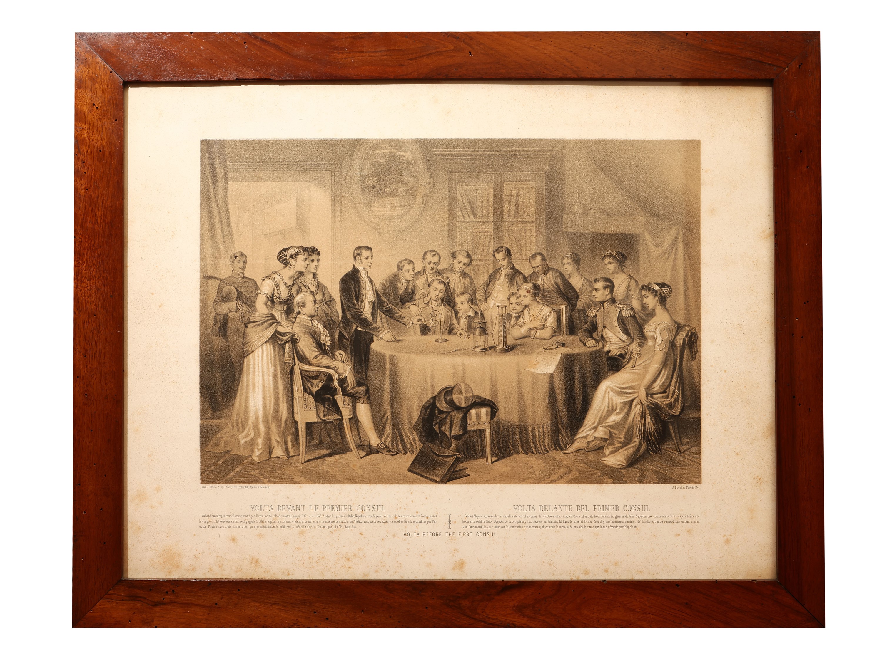 Joséphine Ducollet, Giulio II nello studio di Michelangelo e Volta davanti al Primo Console, inci...