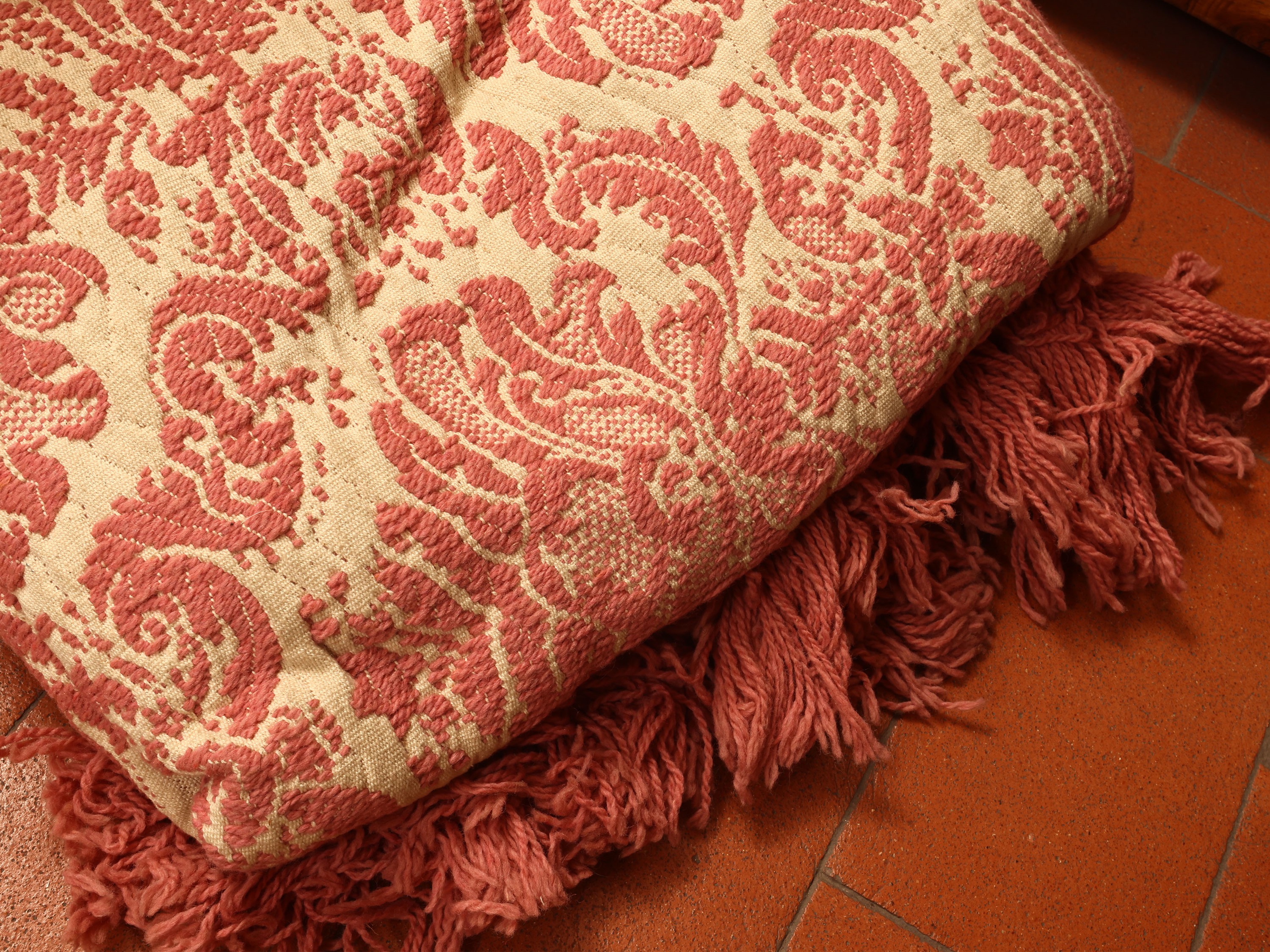 Coperte matrimoniali in damasco e filato metallico