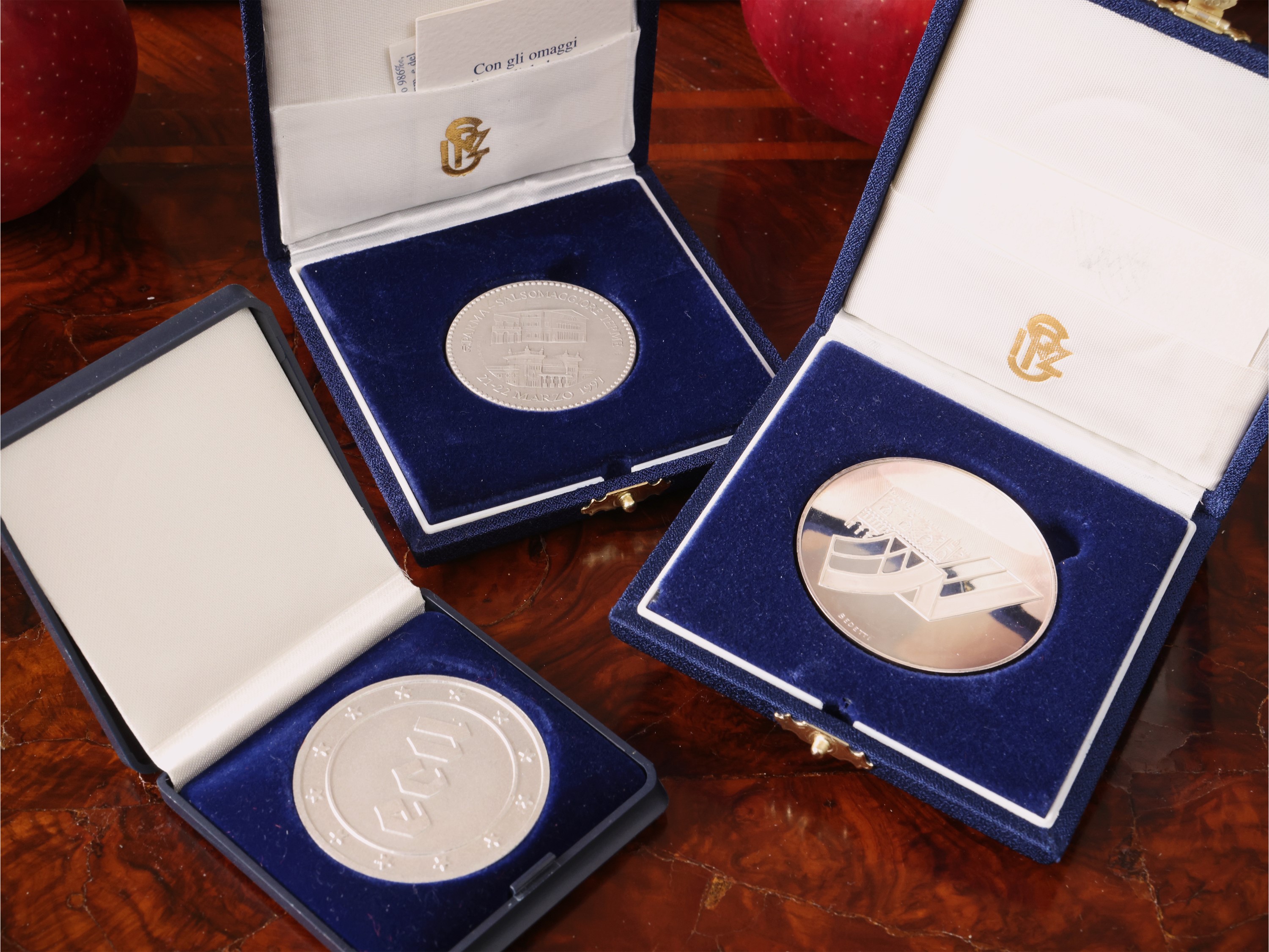 Due Medaglie Commemorative in Argento
