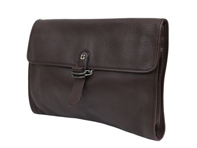 Gherardini - Busta in Pelle Martellata Marrone
