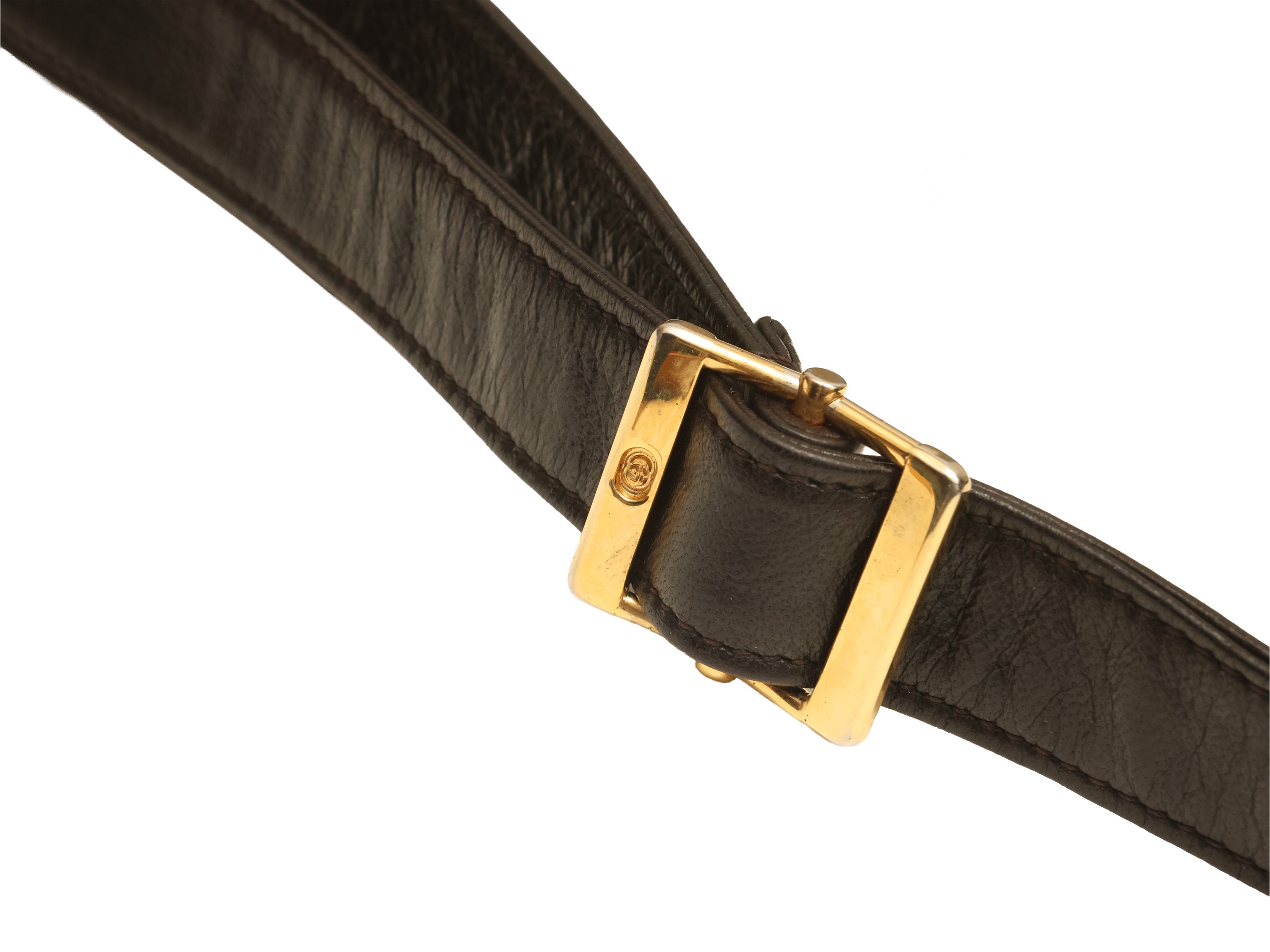 Gucci - Borsa a tracolla in pelle nera e stampa cocco