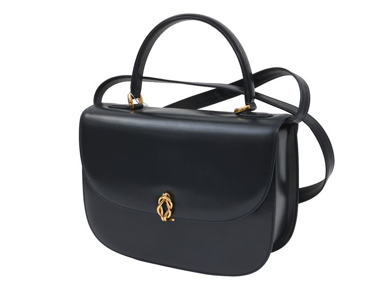 Gucci - Borsa a mano in pelle nera