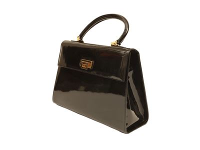 Borsa a Mano in Vernice Nera