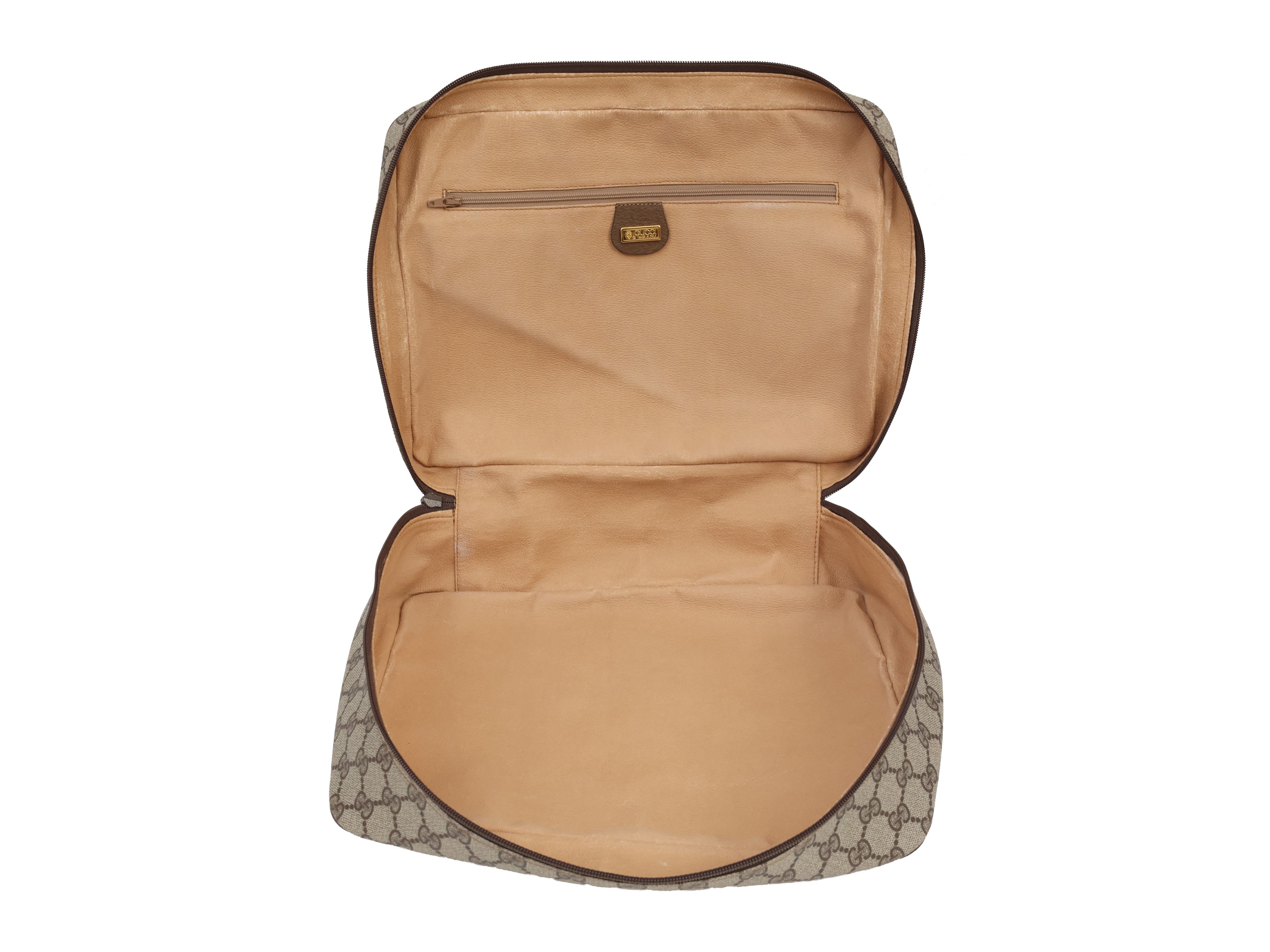 Gucci - Necessaire in tessuto GG marrone