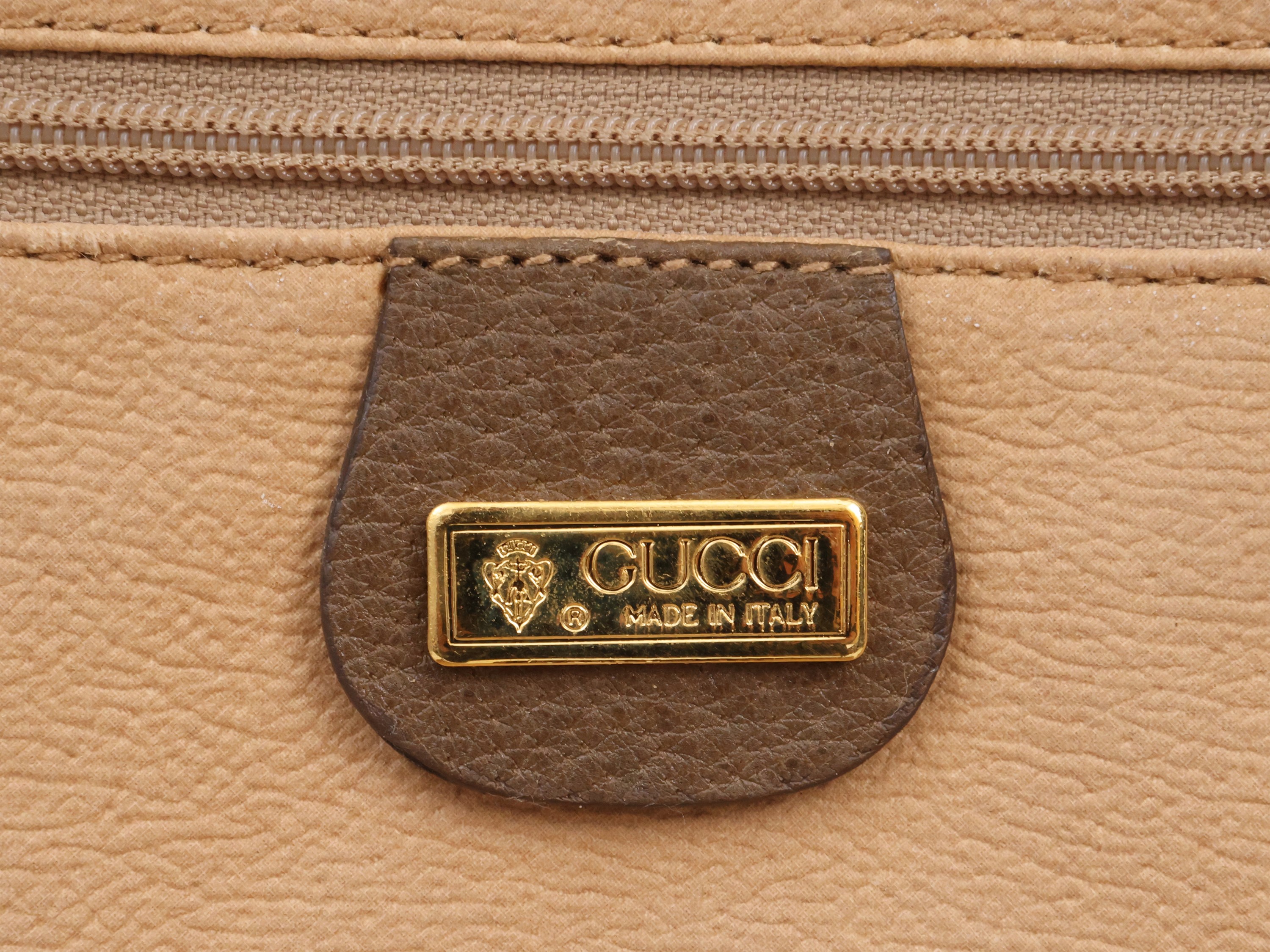 Gucci - Necessaire in tessuto GG marrone