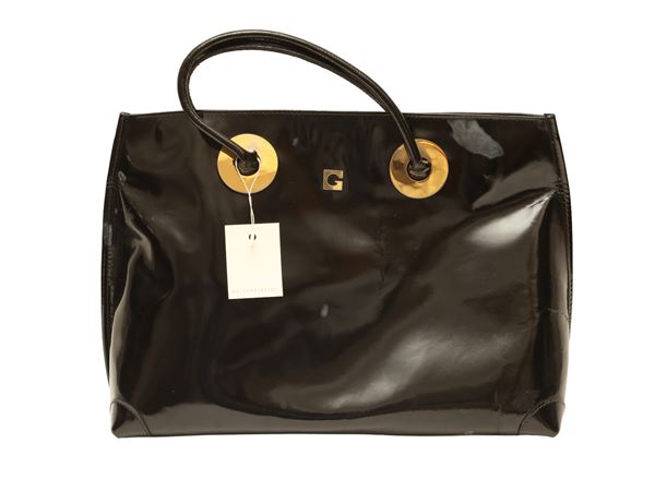 Gherardini - Borsa a spalla in pelle spazzolata nera
