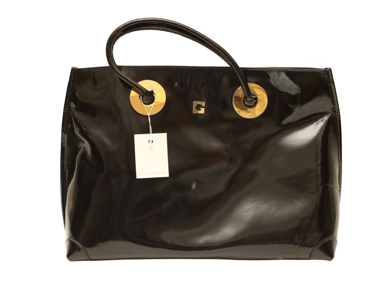 Gherardini - Borsa a Spalla in Pelle Spazzolata Nera
