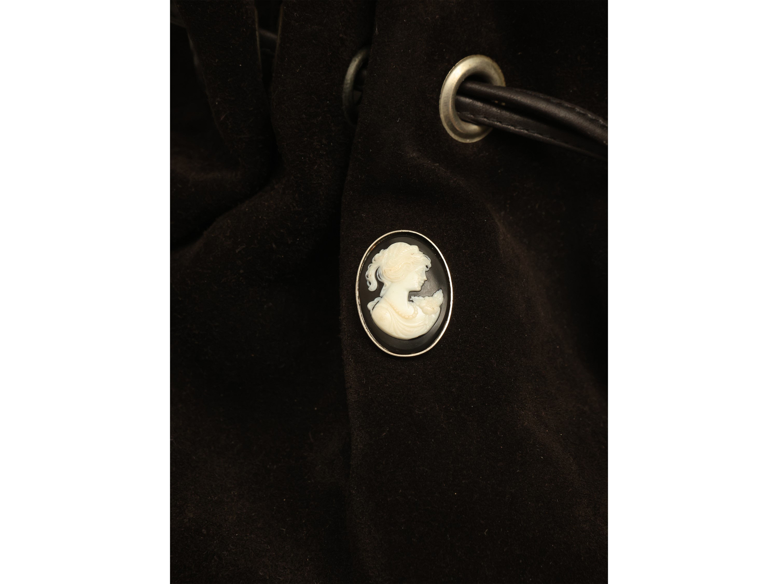 Ermanno Daelli - Secchiello in suede e pelle nera