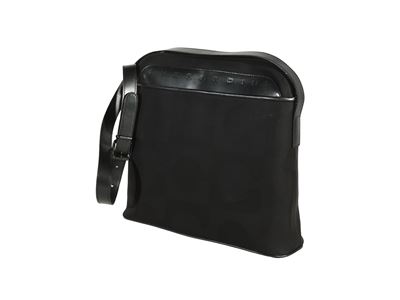 Gherardini, Borsa a tracolla in nylon e pelle nera
