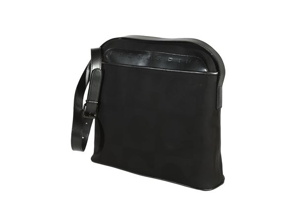 Gherardini - Borsa a tracolla in nylon e pelle nera
