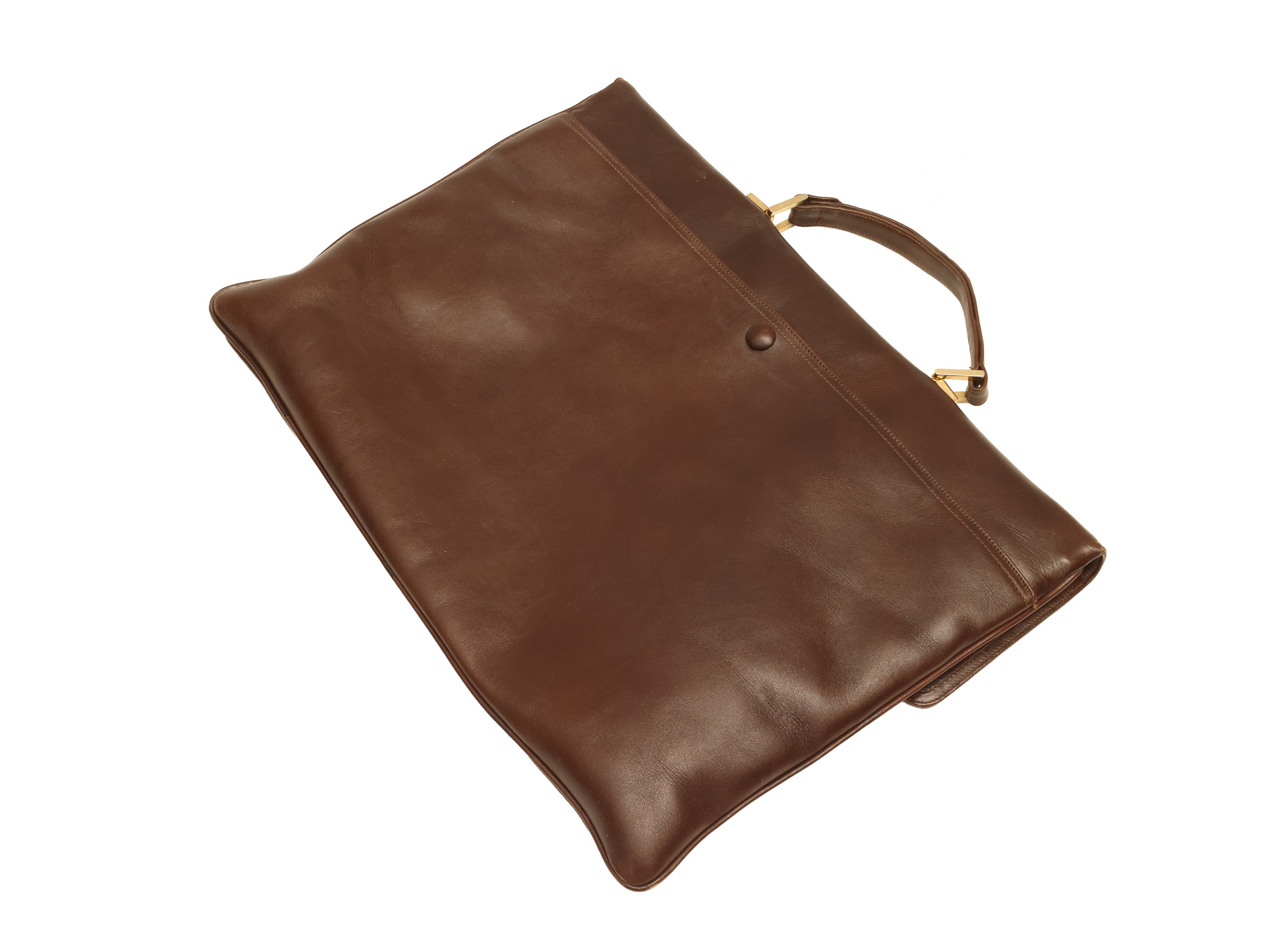 Bottega Veneta - Cartella in Pelle Marrone