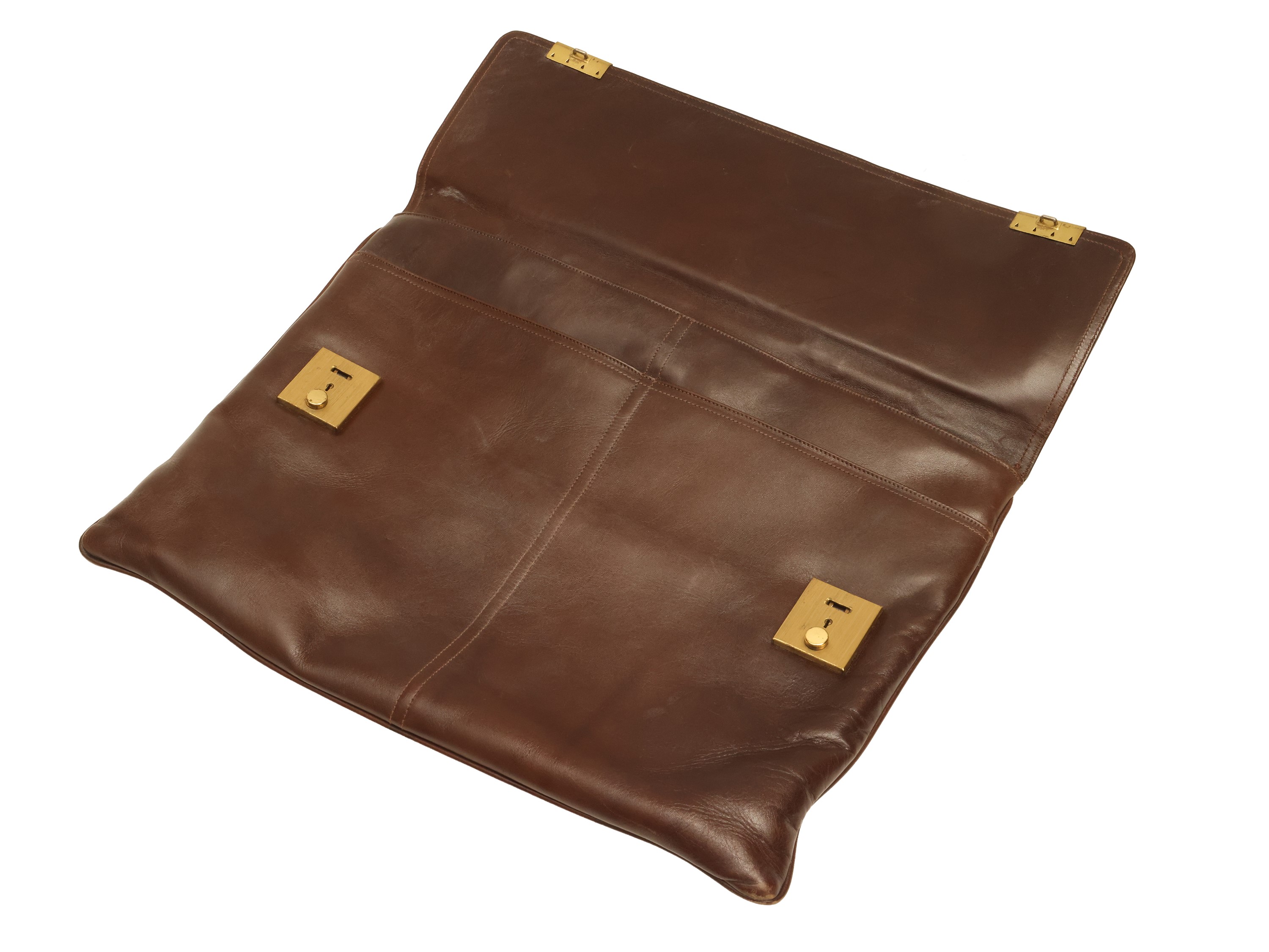 Bottega Veneta - Cartella in Pelle Marrone