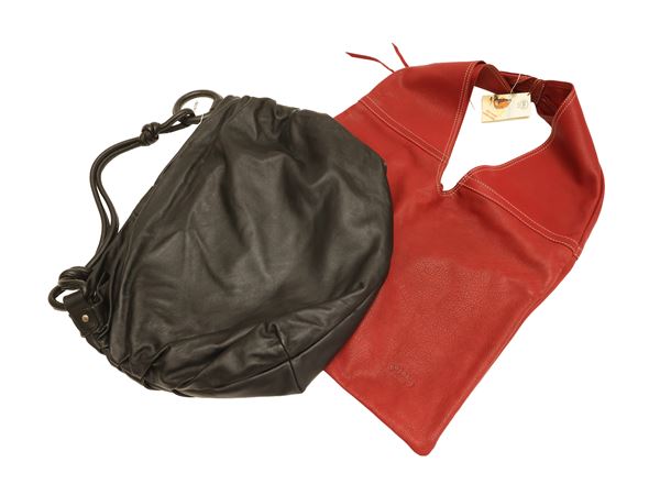 Due shopper in pelle