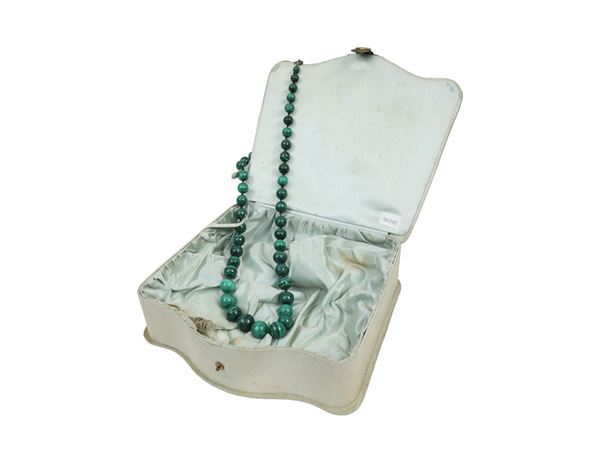 Collana in malachite degradé