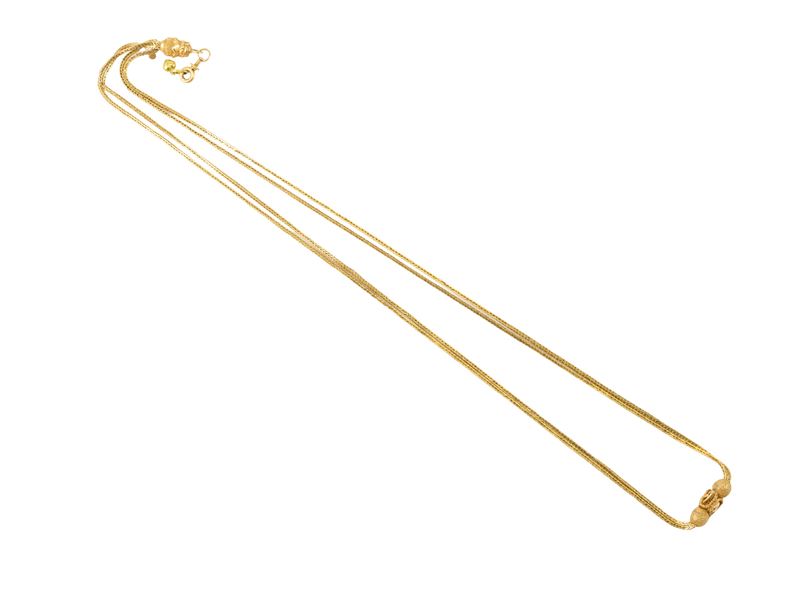 Lunga catena in oro 14Kt
