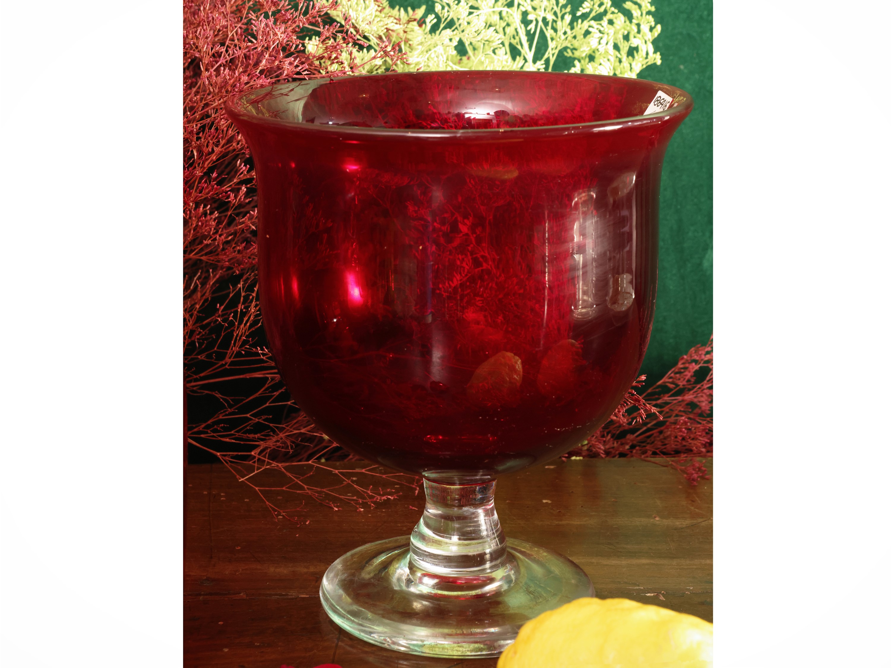 Set da Aperitivo in Vetro Rosso