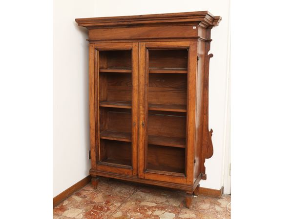 Libreria rustica in noce