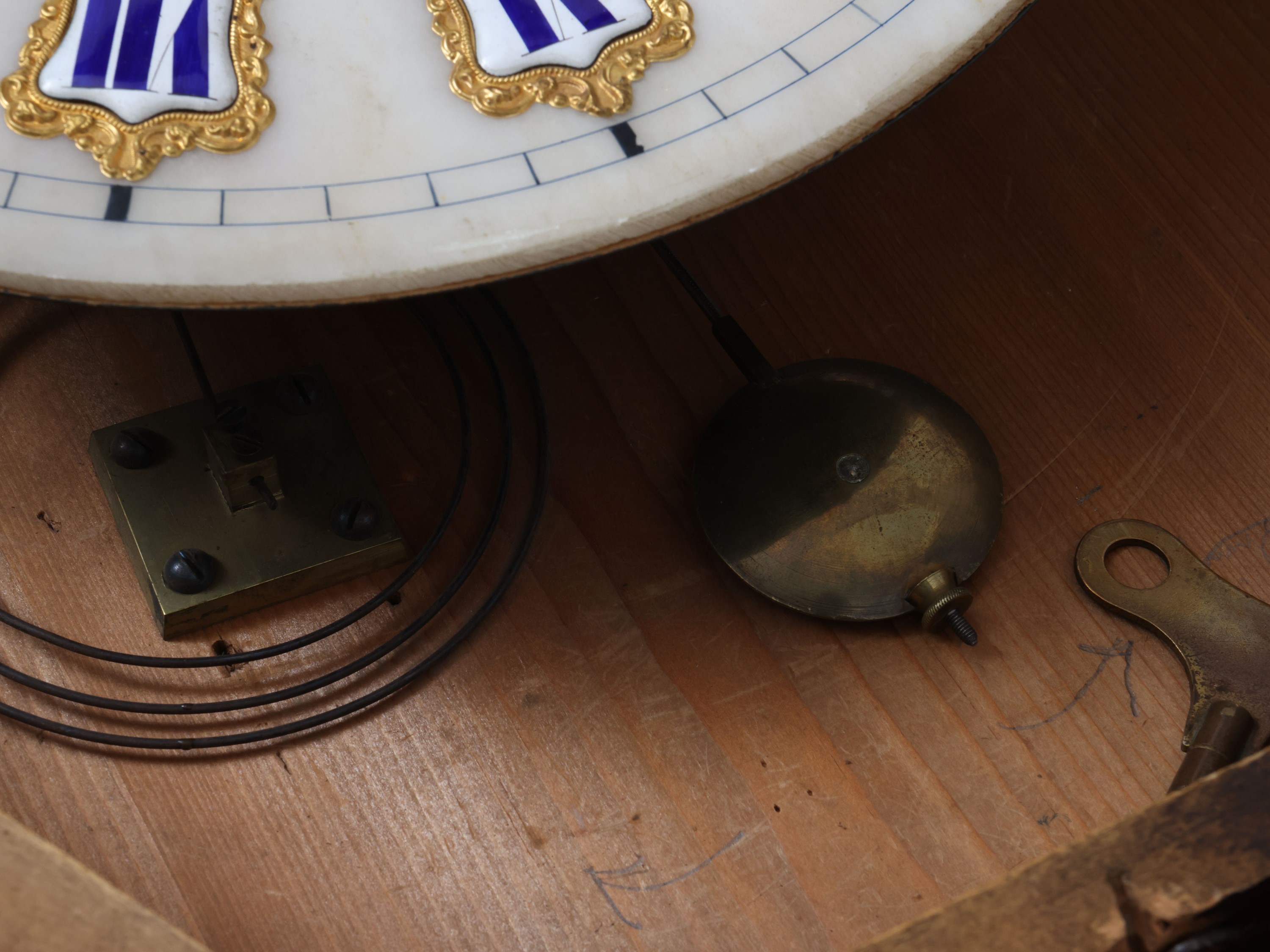 Orologio a muro in stile Boulle, fine XIX secolo