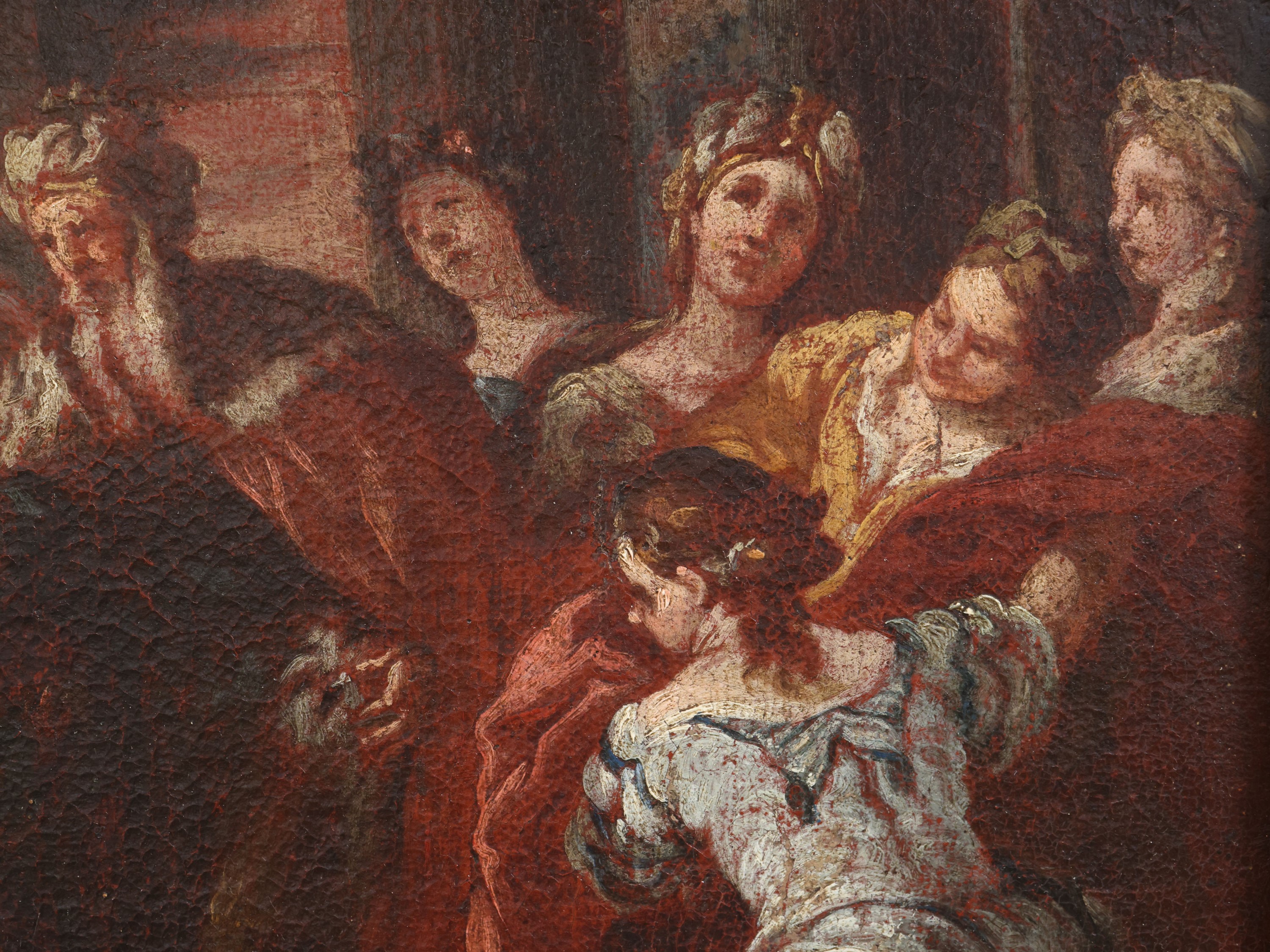 Scuola di Sebastiano Ricci, Il Sacrificio di Venezia, bozzetto ad olio su tela