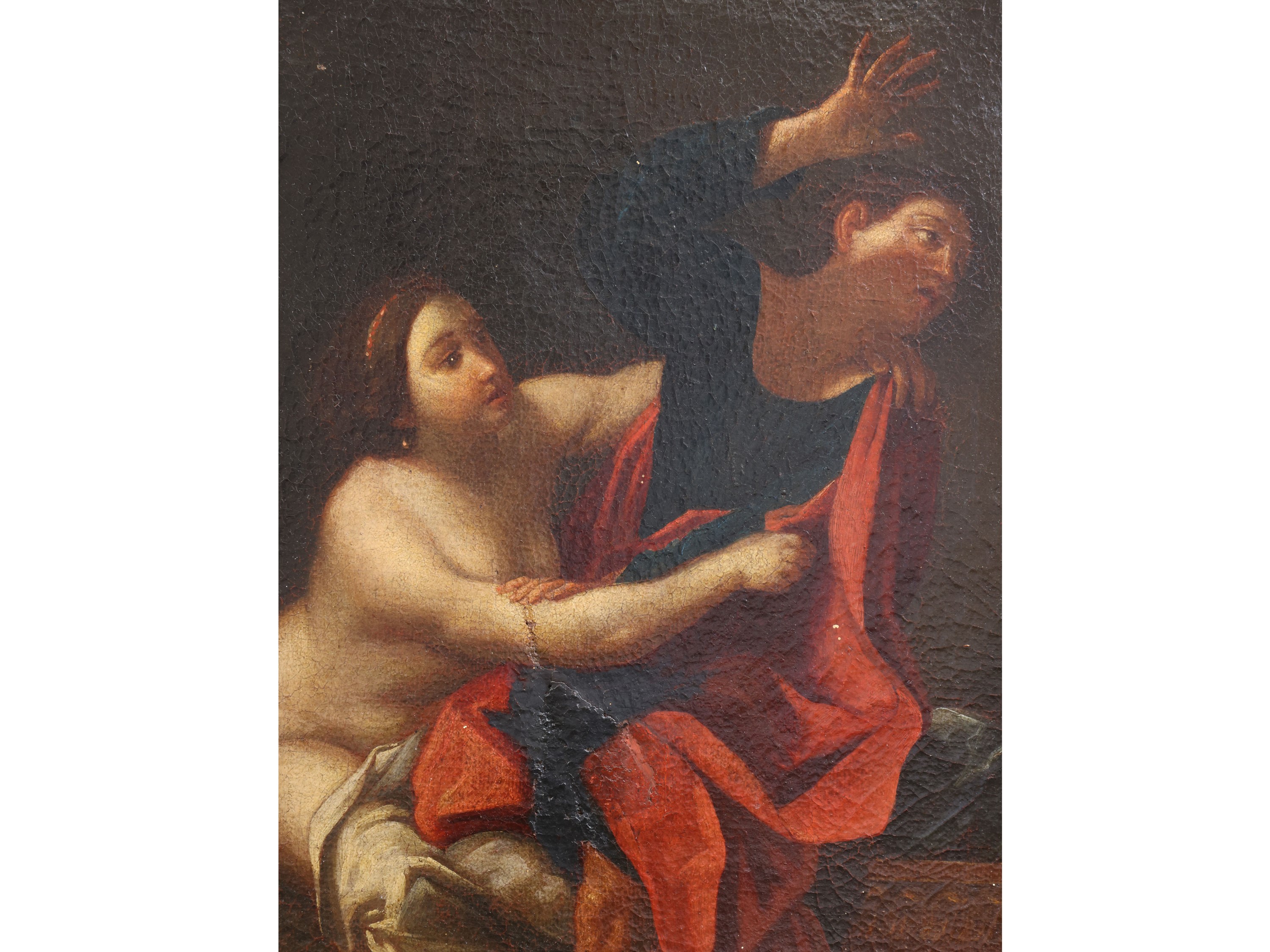 Cerchia di Carlo Cignani, Giuseppe e la moglie di Putifarre, olio su tela