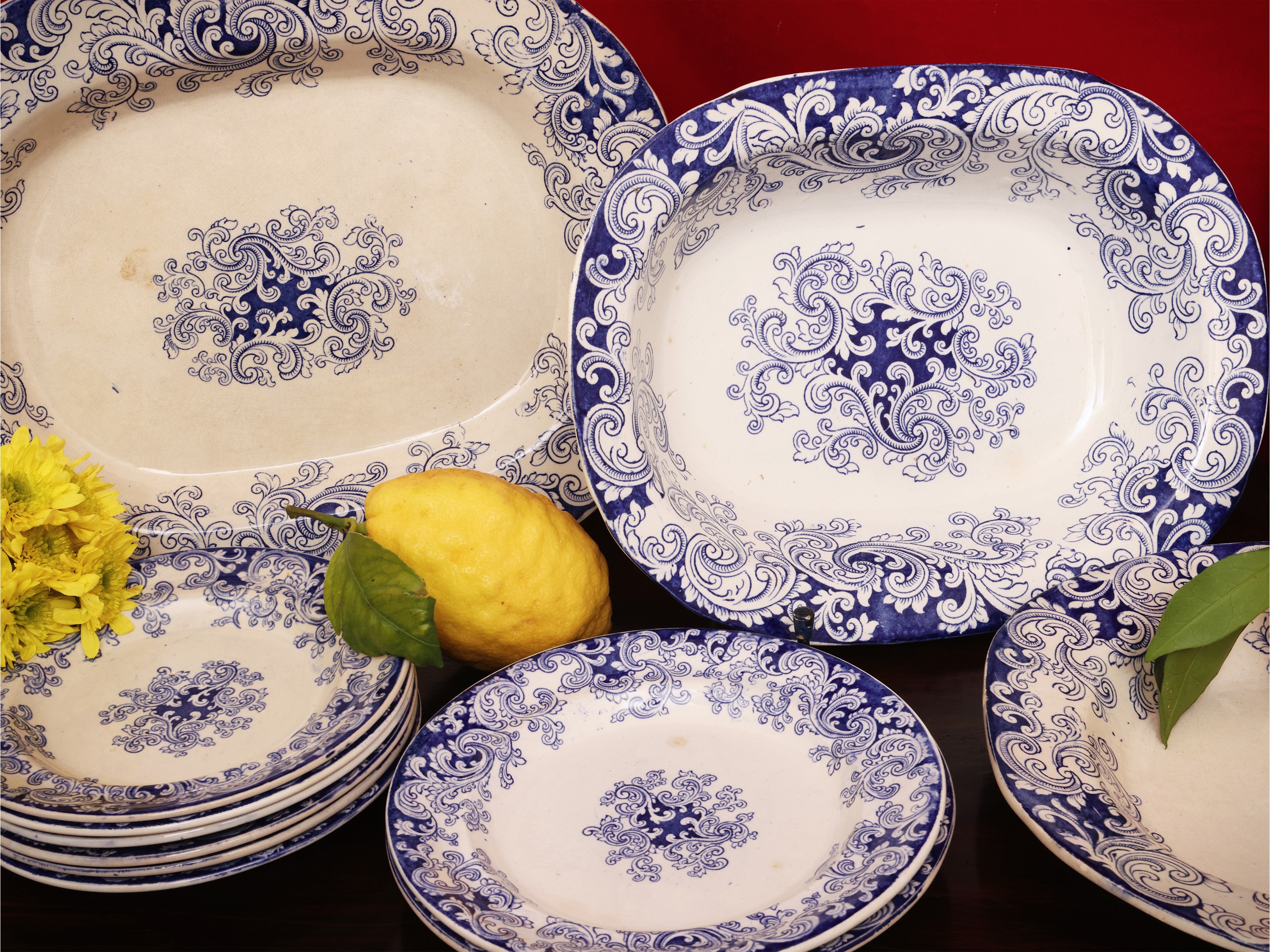 Servizio di Piatti in Terraglia