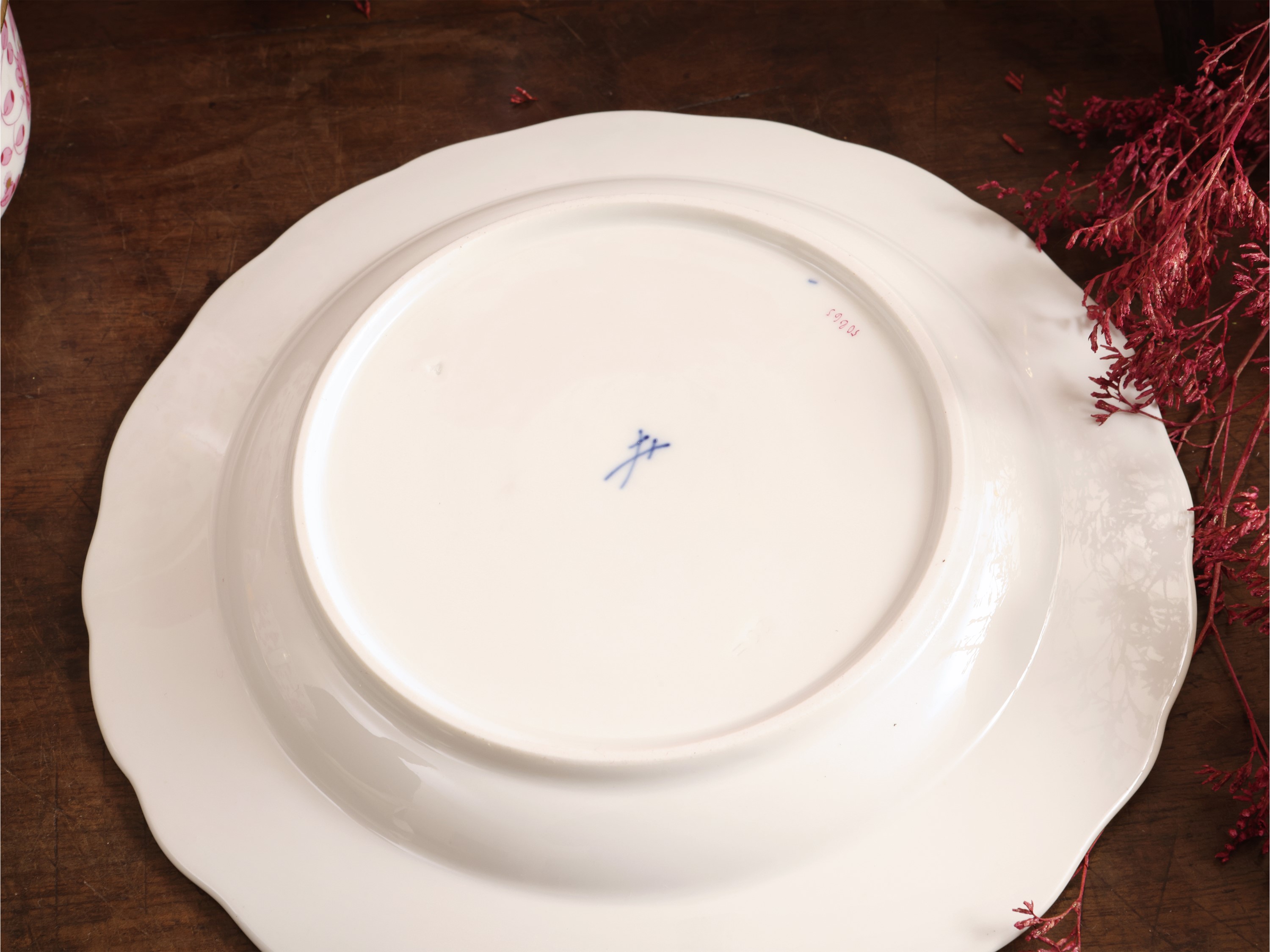 Servizio da Tè in Porcellana, Decoro Indische Blumen, Meissen