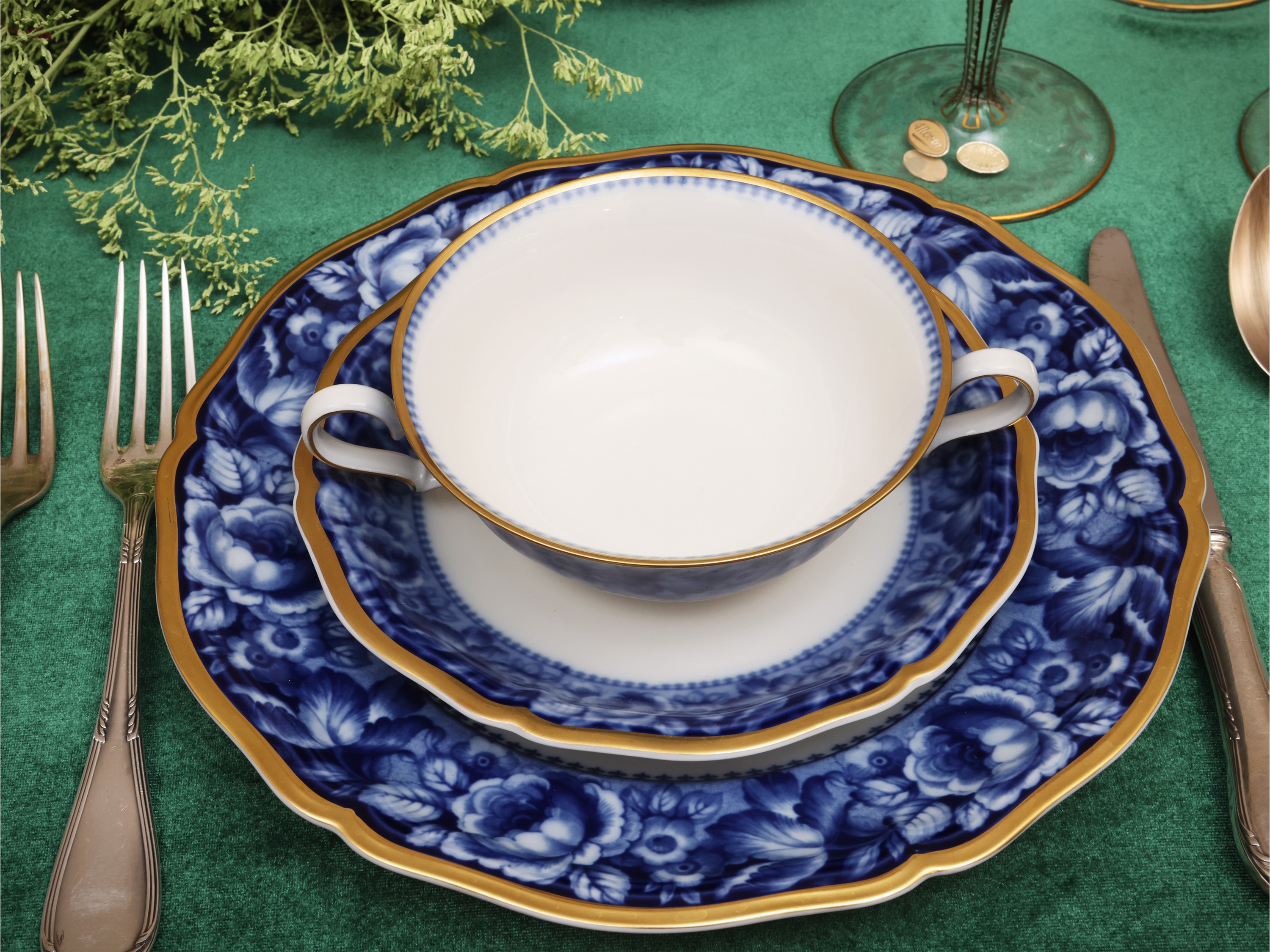 Servizio di Piatti in Porcellana, Decoro Bleu Royal, Rosenthal