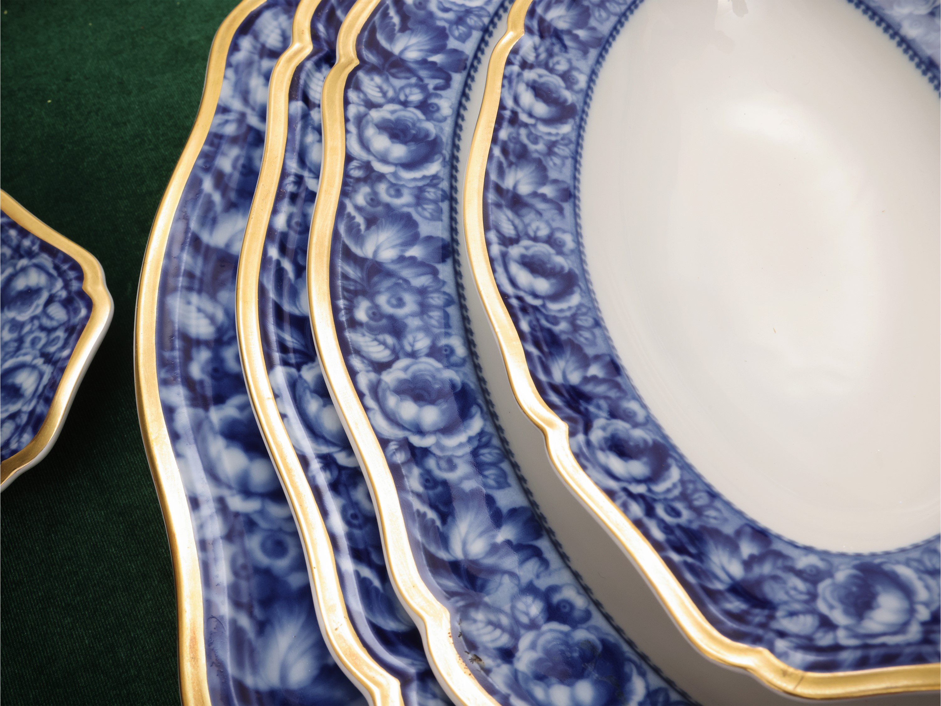 Servizio di Piatti in Porcellana, Decoro Bleu Royal, Rosenthal