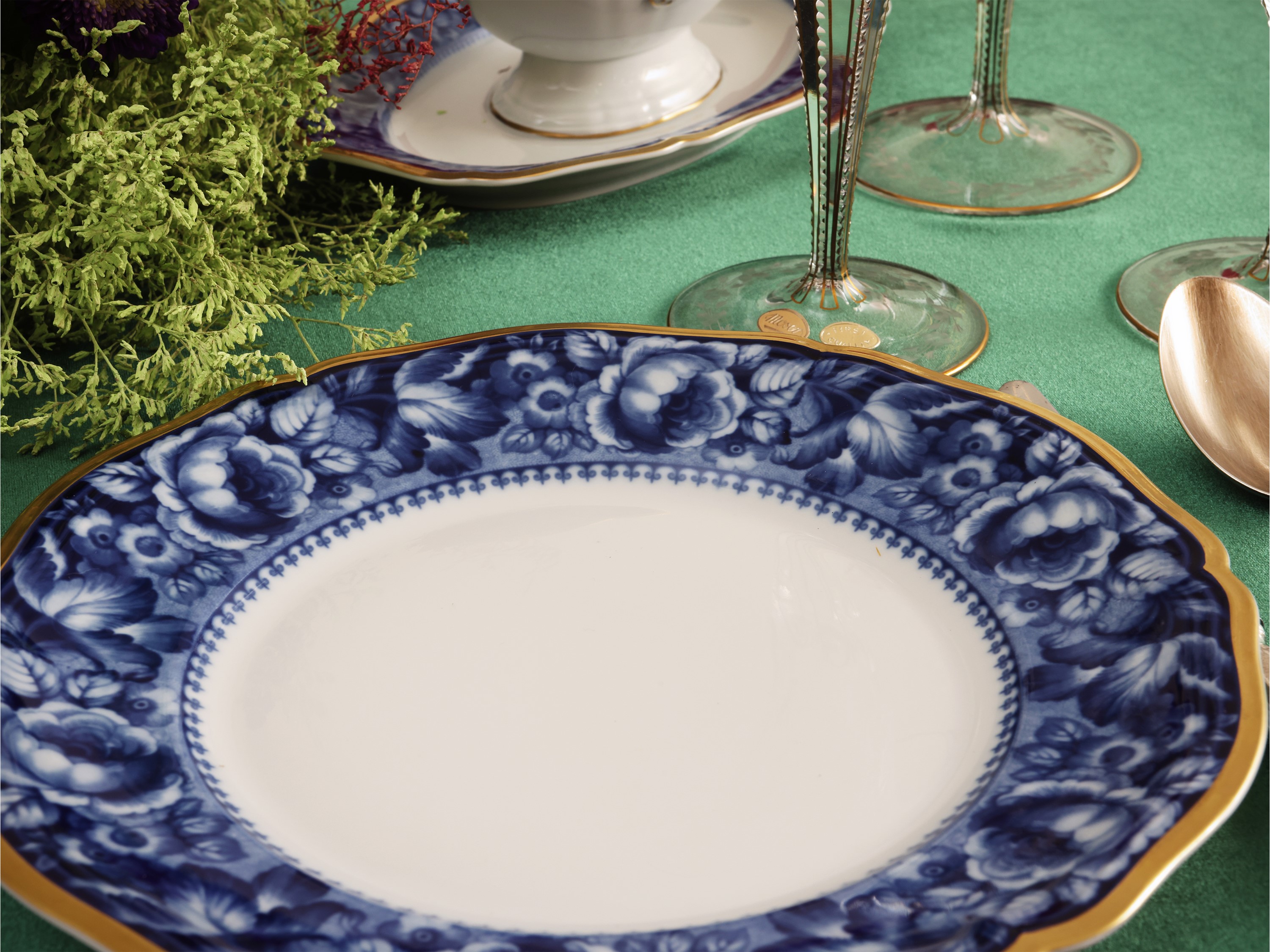 Servizio di Piatti in Porcellana, Decoro Bleu Royal, Rosenthal