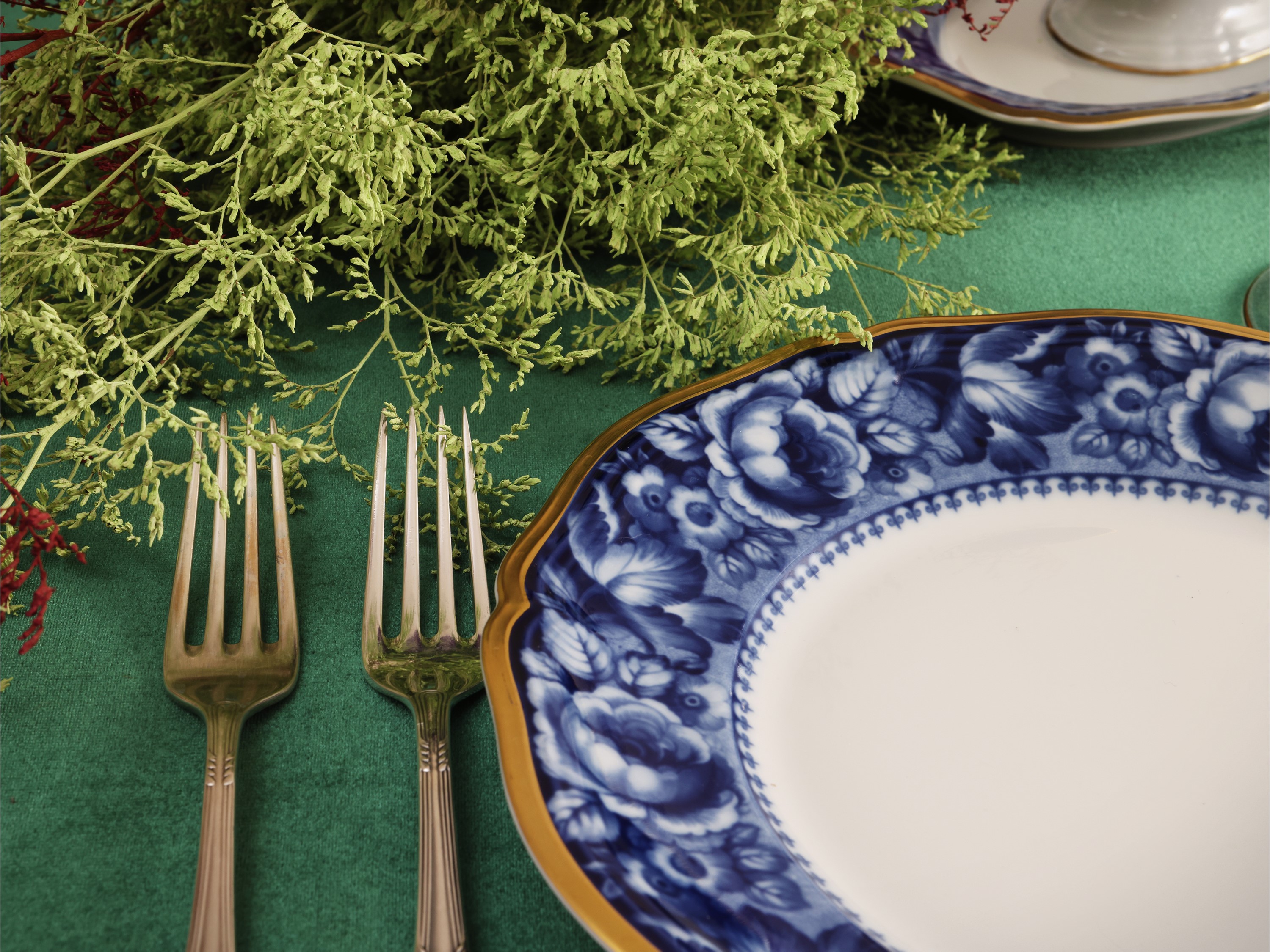 Servizio di Piatti in Porcellana, Decoro Bleu Royal, Rosenthal