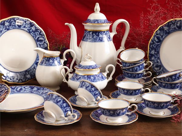 Porcelain coffee service, Bleu Royal decoration, Rosenthal