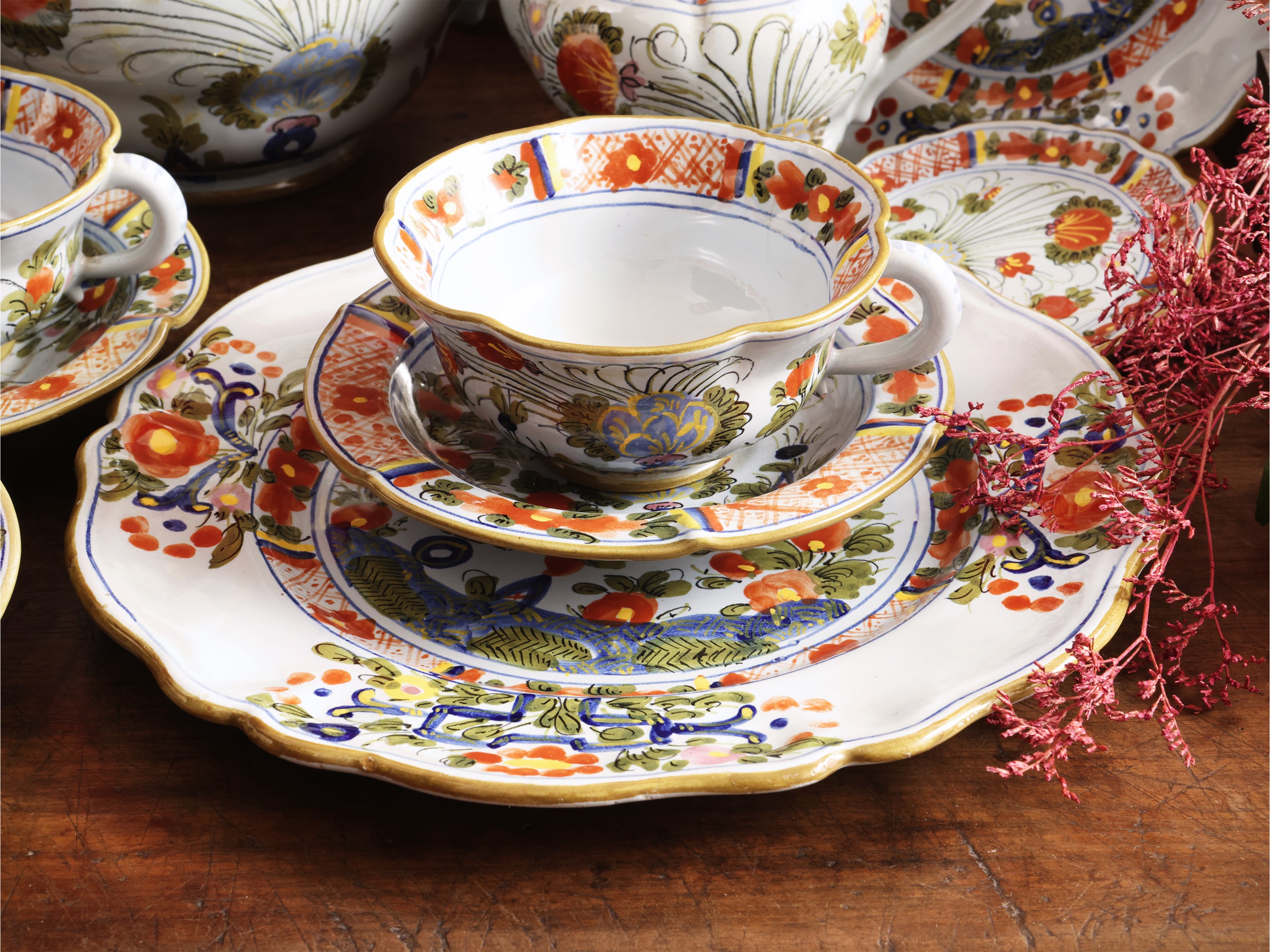Set da Tè in Ceramica, Cantagalli