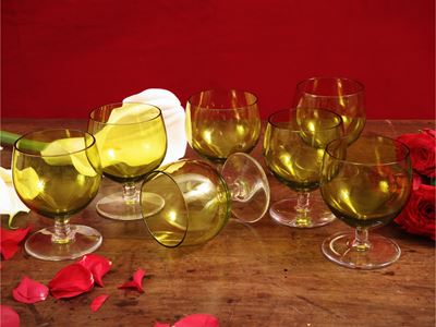 Serie di Dodici Baloon da Cognac in Cristallo, Baccarat