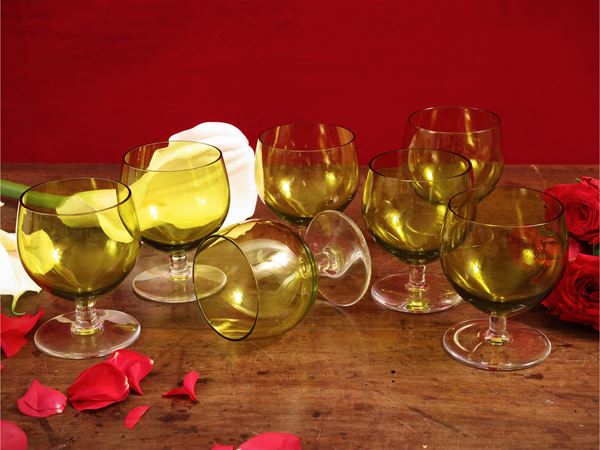 Serie di dodici baloon da cognac in cristallo, Baccarat