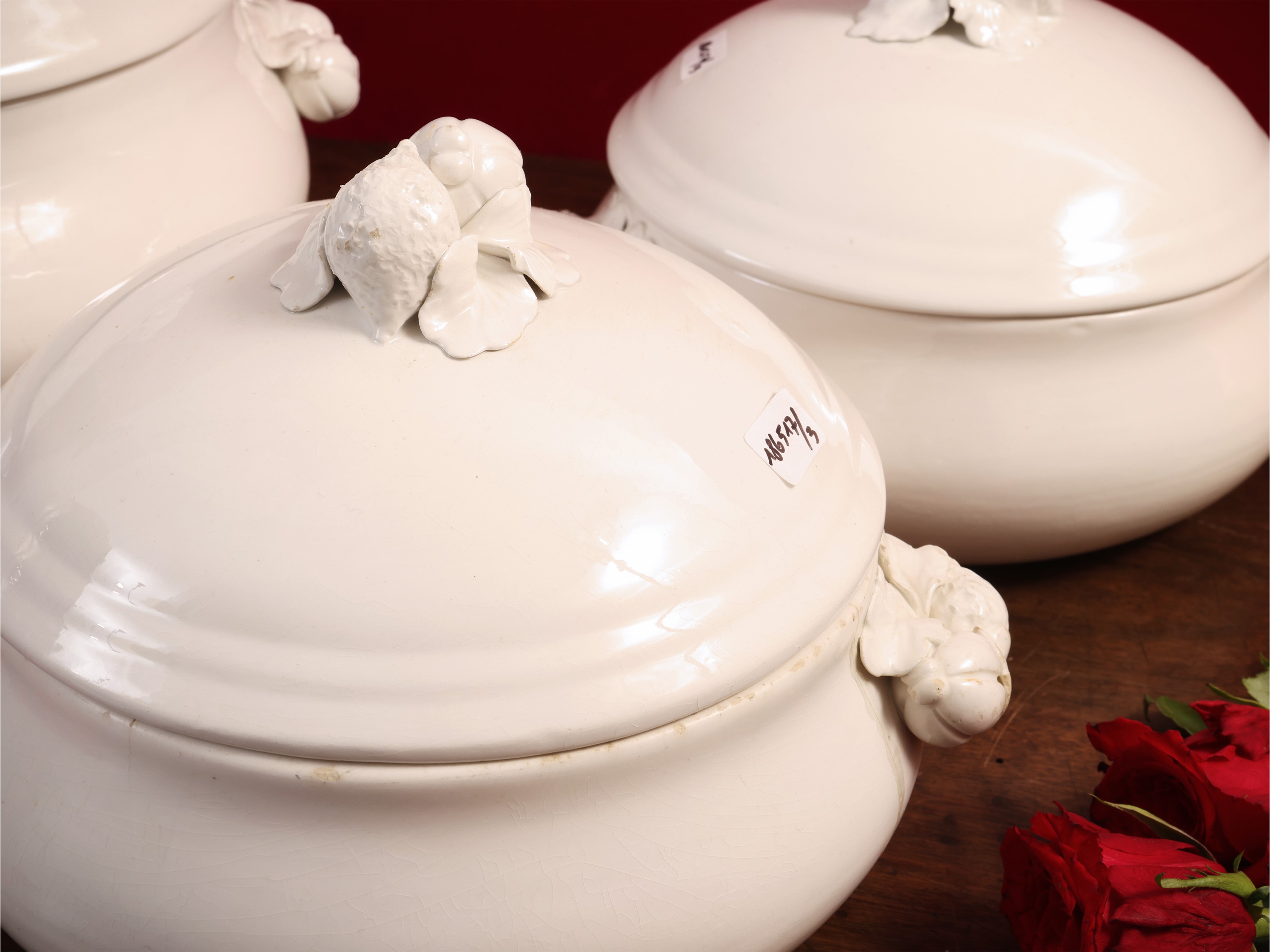 Tre Legumiere in Ceramica