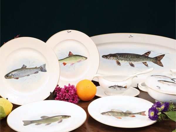 Servizio di piatti da pesce in porcellana, Rosenthal