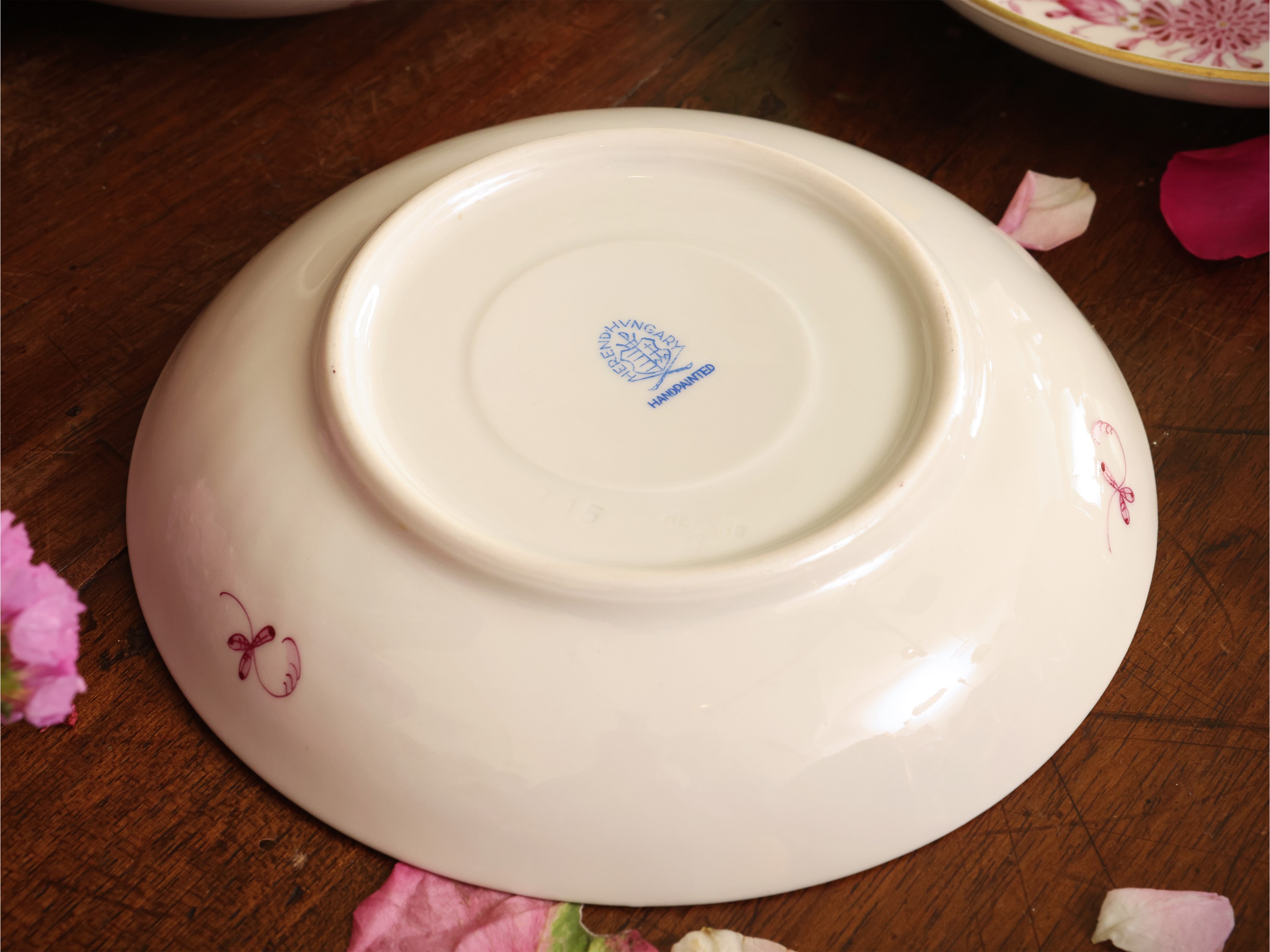 Serie di Dodici Cremiere in Porcellana, Decoro Indian Basket, Herend