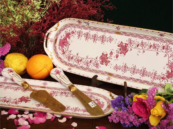 Set per servire i dolci, decoro Indian Basket, Herend